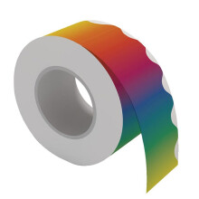Rainbow Bulletin Board Stickers Colorful Straight Bulletin Border Trim Border Trim para la DecoracióN de la Pizarra del Aula