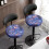 Galaxy Butterfly Bar Stool Cushion Covers Polyester Round 3
