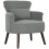 Corduroy Retro Accent Chair - Light Grey 1