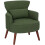 Corduroy Retro Accent Chair - Green 1