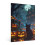 Black Cat Halloween Canvas Wall Art Framed 1