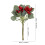 Fall Floral Picks Artificial 6 Pack 14 Inch Red 2