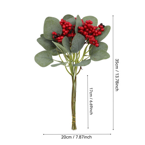 Fall Floral Picks Artificial 6 Pack 14 Inch Red 1