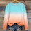Girls Oversized Gradient Crewneck Sweatshirt Long Sleeve 4