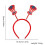 Women's Red White Blue Glitter Headband with Spinning Star 2