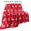 Reindeer Plush Throw Blanket Soft Holiday Home Decor 7