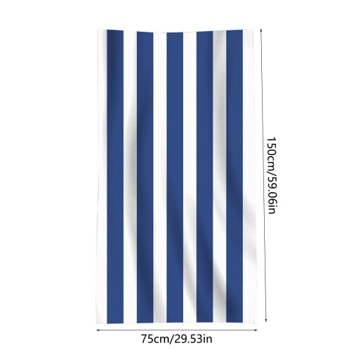 Lightweight Striped Beach Towel 75x150cm 2