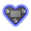 Solar-powered heart-shaped LED ambient light for car 2