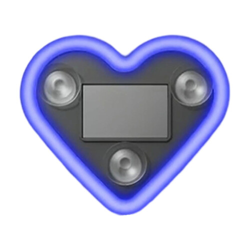 Solar-powered heart-shaped LED ambient light for car 1