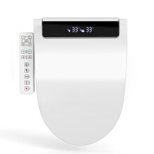 Electronic Smart Bidet Seat Heated Seat Side Panel Warm Air Drying Self-clean