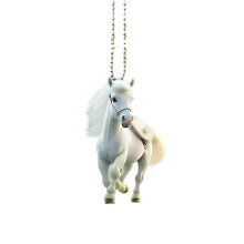 White Horse Ornament Painted Ponies Christmas Tree Decor