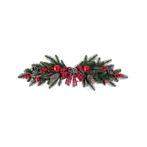 Rattan Christmas Wreath Large Artificial Green Decor 1