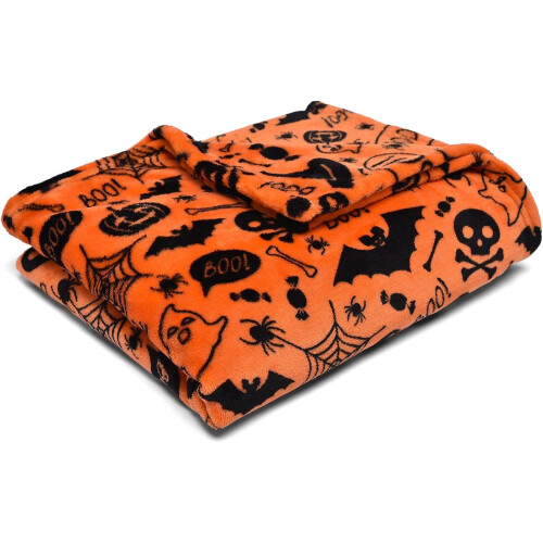 Halloween Flannel Blanket 120 x 150cm