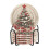 Drink Coasters with Holder 6-Pc Red White Christmas Tree 1