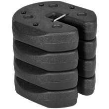 Total 12KG Gazebo Weights Set of 4, Weights for Gazebo Legs with Reinforce Pins and Carry Belt, for Canopies Tents