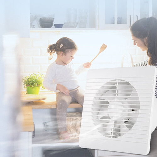 4-Inch Bathroom Exhaust Fan Wall-Mounted 2