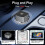 Wireless CarPlay Android Auto Adapter USB Dongle 4