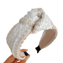 Woven Straw Knotted Headband for Girls, 1 Piece