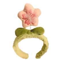 Floral Hairbands Plush Flower Headbands for Festivals