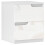 High Gloss Bedside Table - White 1