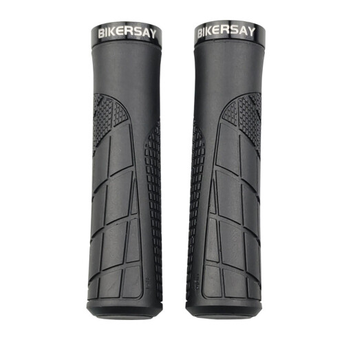 Handlebar Grips TPR Rubber 2 Pieces Black