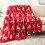 Reindeer Plush Throw Blanket Soft Holiday Home Decor 2