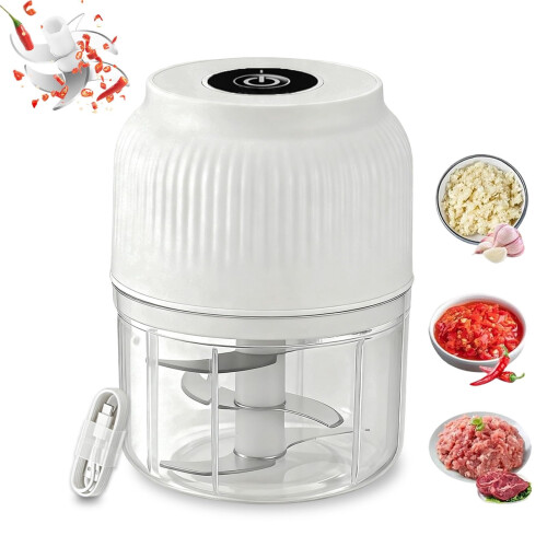 Electric Garlic Chopper Portable Food Processor 400ml with