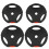 Weight Plates Set, with Two 7.5kg and Two 5kg weights, Black 1