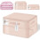 Comforter Storage Bag Beige Large 21.3x16.5x11.8 in 1