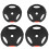 Weight Plates Set, with Two 10kg and Two 5kg weights, Black 1