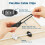 10 Sets Adjustable Cable Management Clips, Self Adhesive Cord Organizer with Elastic Loop, Reusable Cable Holder 4