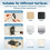 10 Sets Adjustable Cable Management Clips, Self Adhesive Cord Organizer with Elastic Loop, Reusable Cable Holder 5