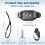 10 Sets Adjustable Cable Management Clips, Self Adhesive Cord Organizer with Elastic Loop, Reusable Cable Holder 7