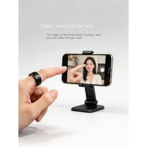 Wearable  Remote Control Wireless  Controller for Photo Taking Music  Pause Practical Button 1