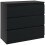 Chest of Three Drawers - Black 1