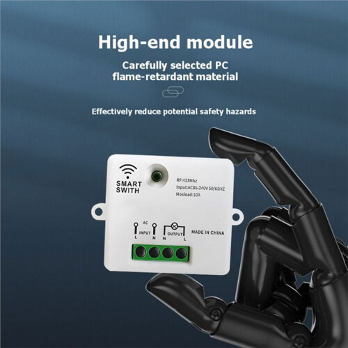 RF Wireless  Light  Without Neutral 433Mhz Wireless Remote Control  Kit AC110-250V for Light Lamp Gold 2
