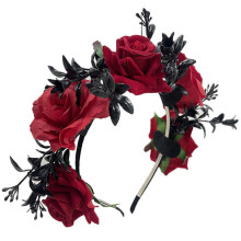 Women's Rose Flower Hairband Non-slip Wedding Festival