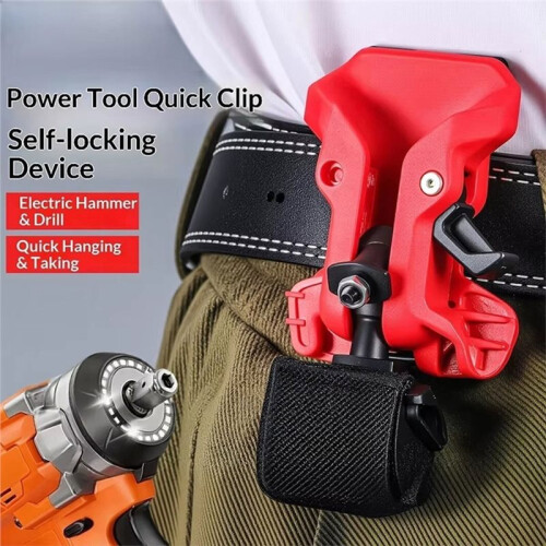 Self-Locking Drill Holder Belt Clip Quick Release High-Hardness Quick-Hook Tool Holder Portable Tool Organizer 2