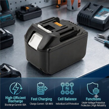 15X18650 BL1890 Li-Ion Battery Case Kit for 18V Fast Charging PCB Protection Circuit Board with 9.0Ah Sticker