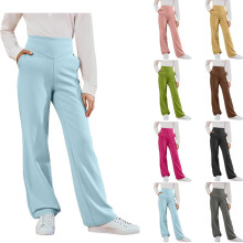 Girls Flare Leggings High Waisted with Pockets Size 5-15