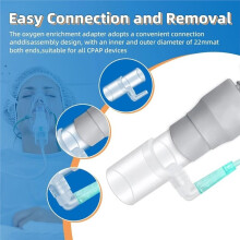 4 Pack CPAP Hose Adapter,CPAP Oxygen Enrichment Adapter,Universal Tube Connector for CPAP Tubing Hose