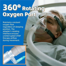 4 Pack CPAP Hose Adapter,CPAP Oxygen Enrichment Adapter,Universal Tube Connector for CPAP Tubing Hose