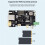 Waveshare PCIe to M.2 Multifunctional Adapter Board RTL8125 2.5GbE Ethernet Controller 4K Output for Raspberry Pi 5 6