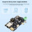 Waveshare PCIe to M.2 Multifunctional Adapter Board RTL8125 2.5GbE Ethernet Controller 4K Output for Raspberry Pi 5 8