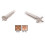 Leather Stamping Tools,2Pcs Professional Stamps Kit X552 84-42 Two Different Stamp Set Designs for  Working 4