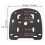 Motorcycle Top Case Mounting Plate Adapter for Universal Mount Rack Support Bracket with Screws 6