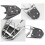 Motorcycle Top Case Mounting Plate Adapter for Universal Mount Rack Support Bracket with Screws 4