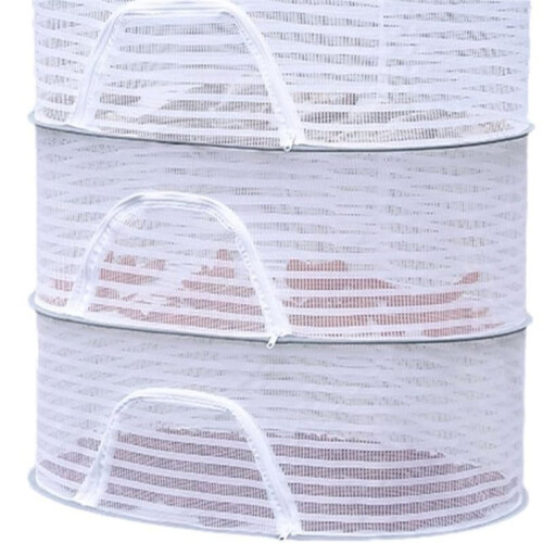 Drying Rack, Three-Layer Foldable Hanging Mesh with Zipper, Outdoor Drying Rack, for Drying Herbs, Vegetables