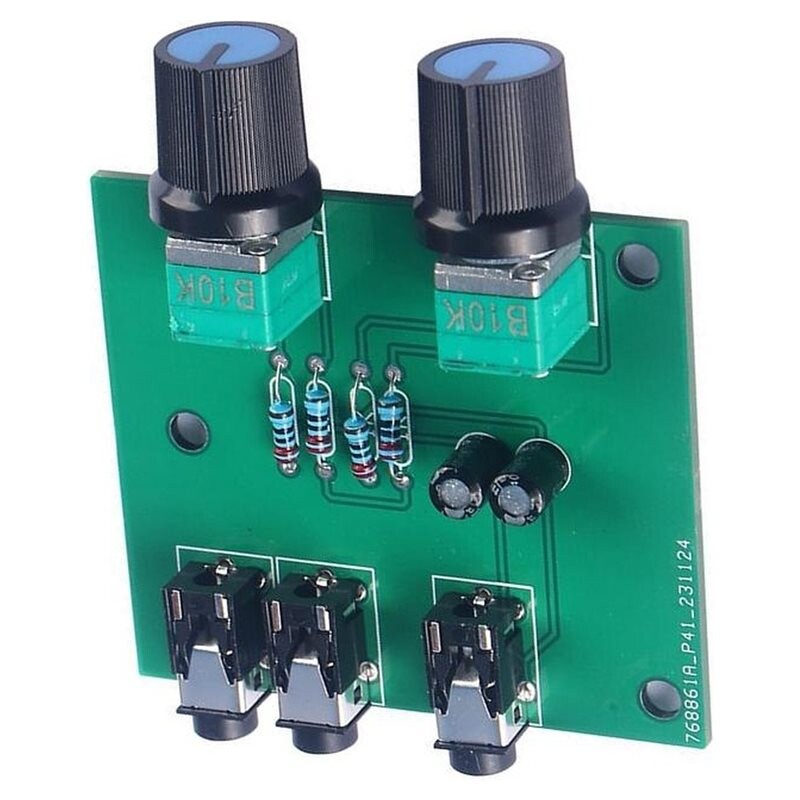 Dual Channel Controller Hi-Fi Dual-Channel Stereo Passive Headphone Amplifier Preamplifier Tone ...