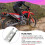 Elevadores de Guidão de 7/8 Polegadas 22mm para  Moto de Trilha Compatível com BT200X CT200U-EX para Apollo SSR CRF110 para  MB200 Prata 8